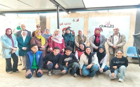 فرشاة أنا المصري تضفي لمسة فنية وإبداعية على جدران التعليم في القليوبية