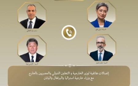 وزير الخارجية يستعرض التطورات الإقليمية مع نظرائه من أستراليا واليابان والبرتغال