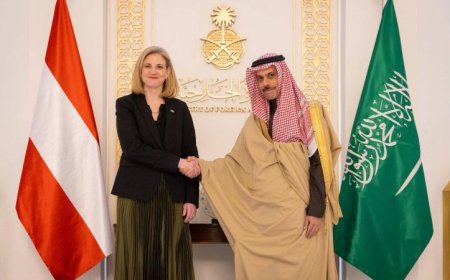 زيارة وزيرة خارجية النمسا إلى الرياض لمناقشة إنهاء حرب إيران وتأمين إمدادات الطاقة