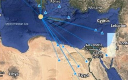 هزة أرضية قوية بقوة 4.8 درجة تضرب شمال غرب مرسى مطروح على بعد 659 كيلو مترا