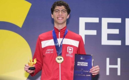 وزير الشباب والرياضة يحتفل بفوز يوسف شامل بذهبية بطولة العالم للسلاح في البرازيل