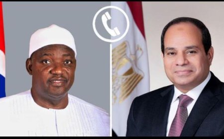 الرئيس السيسي يشدد على أهمية تعزيز التعاون الثنائي بين مصر وجامبيا