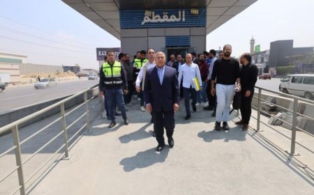 وزير النقل يراقب تقدم المرحلة الثانية لمشروع الأتوبيس الترددي السريع BRT