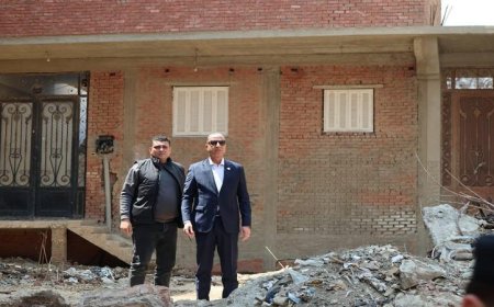 محافظ الجيزة يتصدى لمخالفات البناء والتعديات على الأراضي الزراعية في كومبرة