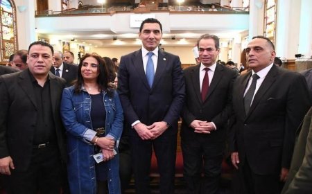 وزير الشباب والرياضة يشارك في احتفالات عيد القيامة المجيد للطائفة الإنجيلية
