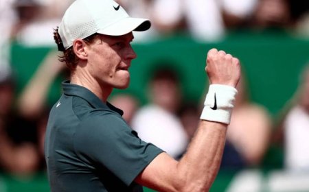 سينر يتوج بلقب مونتي كارلو ويتصدر تصنيف التنس بعد هزيمة ألكاراز في النهائي