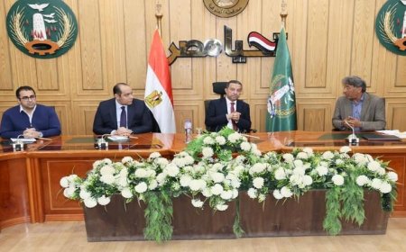 محافظ المنوفية يستعرض أفكار ومقترحات تطوير الهوية البصرية في المحافظة