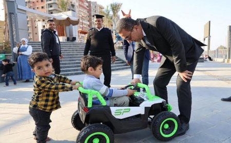 محافظ المنوفية يقوم بجولة للاحتفال بشم النسيم مع الأهالي في الممشى الجديد والحدائق المجاورة