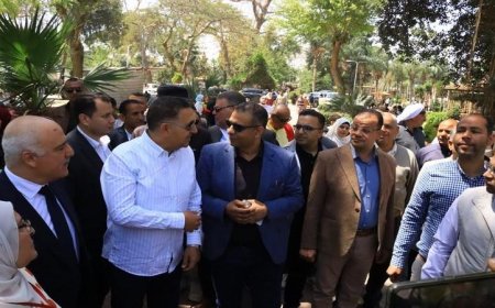 محافظ القليوبية يتفاعل مع المواطنين في احتفالات شم النسيم بحدائق القناطر الخيرية