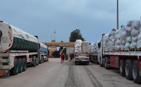 قافلة زاد العزة 176 تصل قطاع غزة لتقديم الدعم للفلسطينيين