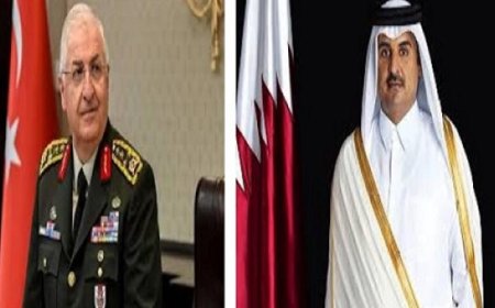 أمير قطر ووزير الدفاع التركي يعززان التعاون العسكري بين البلدين