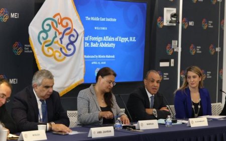 وزير الخارجية يساهم في نقاشات مائدة مستديرة بمعهد الشرق الأوسط في واشنطن