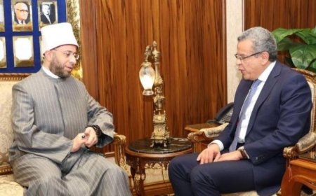 تعزيز التعاون والحوكمة وزير الأوقاف يلتقي برئيس المركزي للمحاسبات