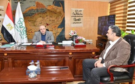 محافظ الفيوم يرحب برئيس الإدارة المركزية للموارد المائية والري لتعزيز التعاون في المشاريع المائية