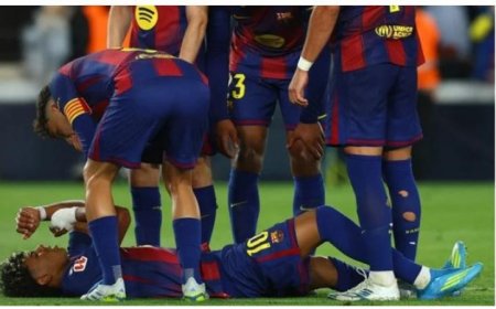 برشلونة يكشف تفاصيل إصابة لامين يامال والمدة المتوقعة للغياب