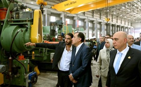 مدبولي يدشّن مصنع جو ستيل لإنتاج المواسير الصلب باستثمارات تصل إلى 45 مليون دولار