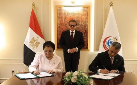 وزير الصحة يحضر توقيع بروتوكول التعاون بين القومي للسكان ومؤسسة شباب القادة YLF