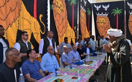 سويلم يزور وادي النقرة في أسوان ويحتفل مع المزارعين بنجاح موسم الشتاء