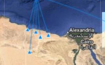 هزة أرضية بقوة 5 درجات شمال مرسي مطروح على بعد 407 كيلومترات
