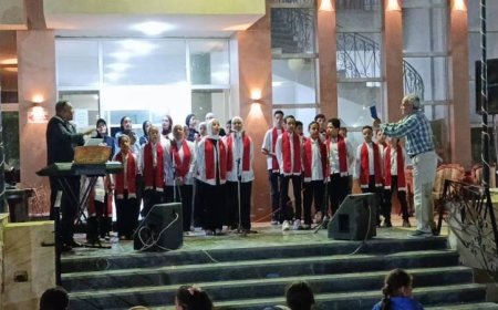 فرقة كورال أطفال المنيا تقدم عرضاً مميزاً احتفالاً بذكرى عيد تحرير سيناء في النادي الرياضي