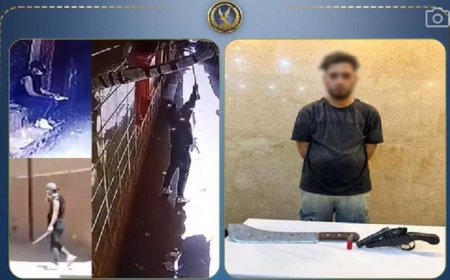 إلقاء القبض على شخص شغب وتكسير كاميرات المراقبة في أحد المنازل