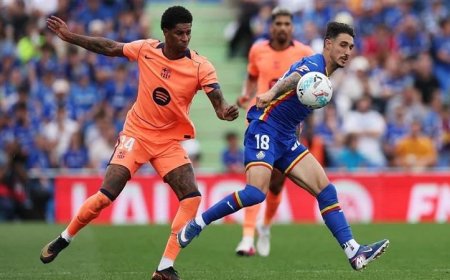 برشلونة يواصل تألقه بالفوز على خيتافي 2-0 ويصبح قريباً من لقب الدوري الإسباني