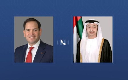 وزيرا خارجية الإمارات والولايات المتحدة يناقشان تطورات الإقليم عبر اتصال هاتفي