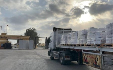 قافلة زاد العزة 183 تصل إلى غزة لدعم الفلسطينيين بالمساعدات الإنسانية