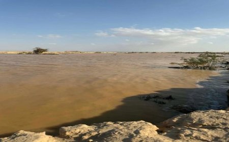 سيول خفيفة في شمال سيناء بسبب الأمطار الغزيرة التي اجتاحت المدن