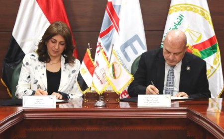 صور توقيع بروتوكول تعاون بين النيابة الإدارية والجامعة المصرية الصينية