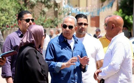 محافظ الإسماعيلية يقوم بجولة تفقدية في منطقة عمارات الكوكاكولا بحي ثالث