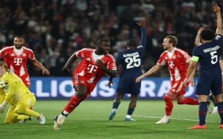 مهرجان الأهداف التاريخي في مباراة سان جيرمان وبايرن ميونيخ بدوري أبطال أوروبا