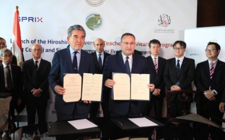 وزير التعليم العالي يعقد اتفاقية تعاون مع جامعة هيروشيما اليابانية لتعزيز التعليم والبحث العلمي