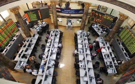 ارتفاع ملحوظ في مؤشرات البورصة المصرية عند إغلاق السوق