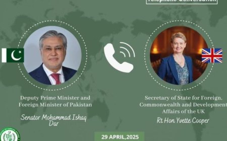 وزير خارجية باكستان يناقش القضايا الإقليمية مع نظيرته البريطانية