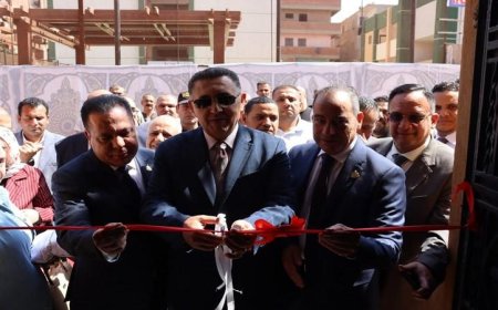 محافظ القليوبية يدشن تطوير المركز التكنولوجي في قرية ميت حلفا