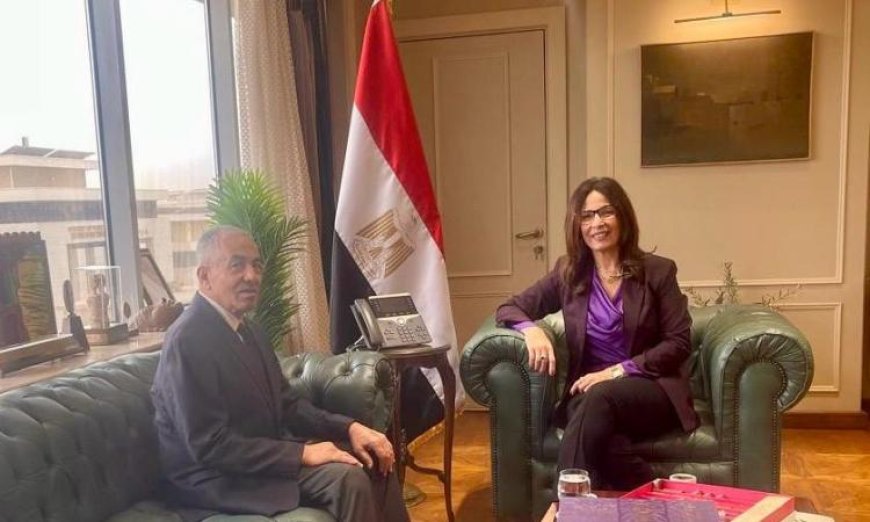 وزيرة الثقافة د. جيهان زكي تستقبل النائب أحمد العوضي وكيل أول مجلس الشيوخ لتعزيز الثقافة والفنون