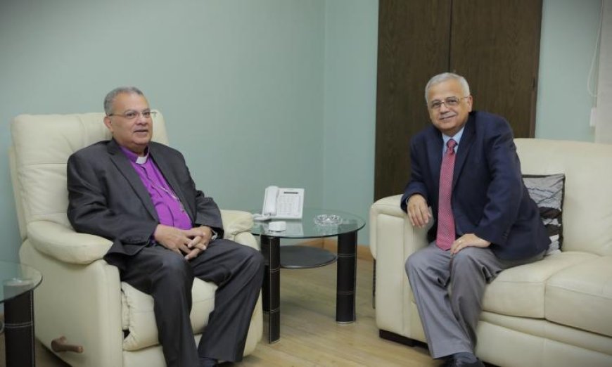 أندريه زكي يرحب برئيس الطائفة المعمدانية في الأردن ويعزز العلاقات الدينية