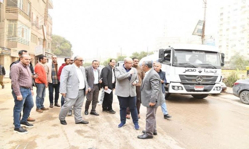 محافظ الفيوم يشرف على عمليات نزح مياه الأمطار في العاصمة والطريق الدائري