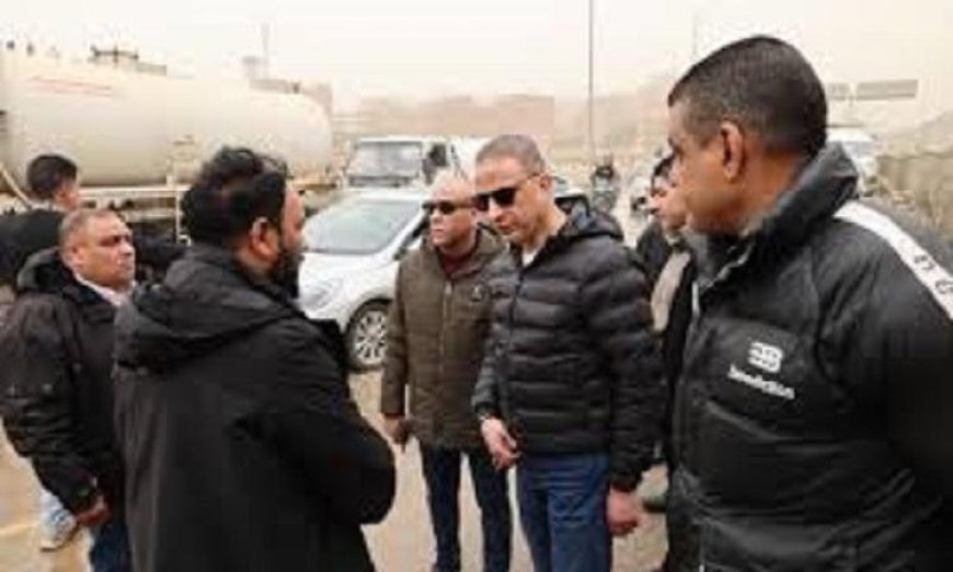 محافظ الجيزة يواصل متابعة جهود إزالة مياه الأمطار بالغربية