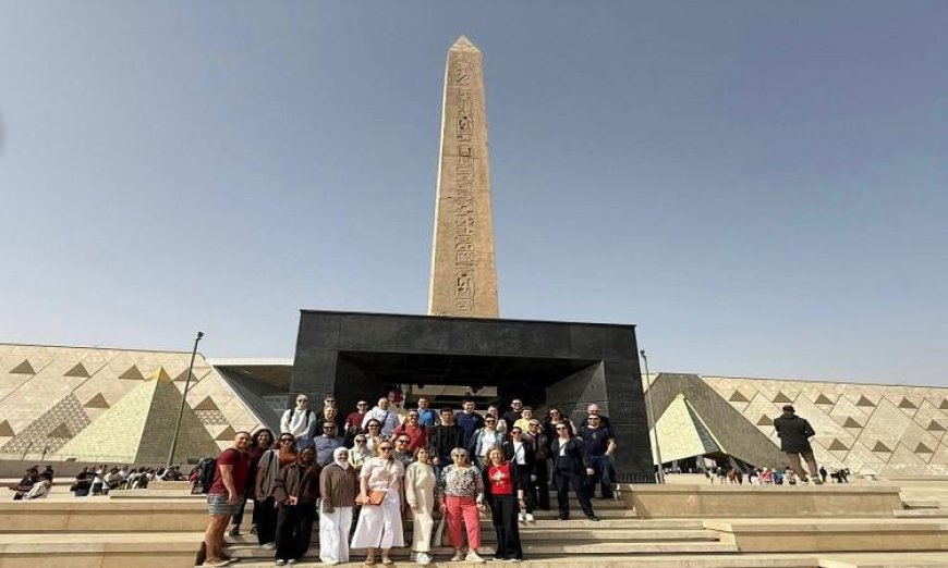 زيارة تاريخية لوفود كأس العالم للجمباز الفني إلى المتحف المصري الكبير