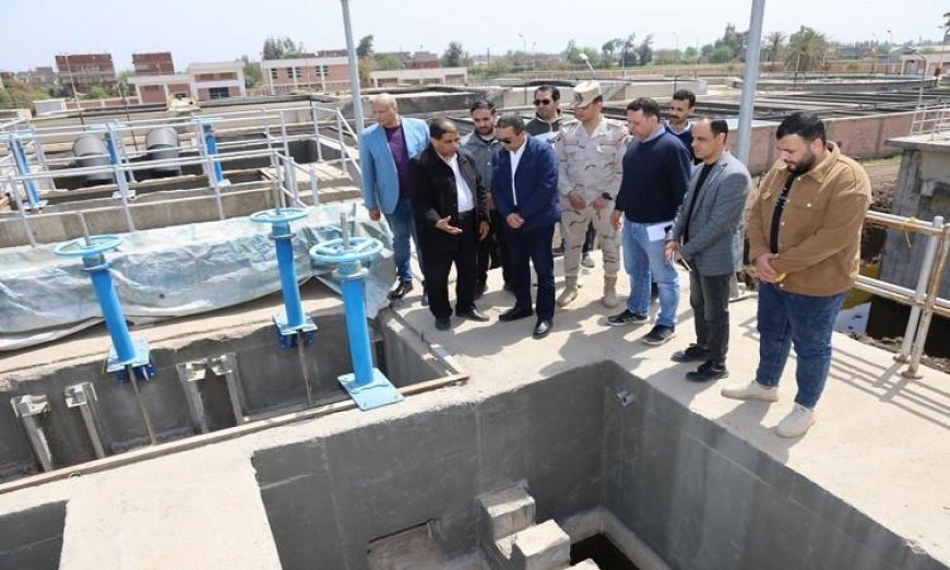 محافظ المنوفية يقوم بزيارة ميدانية لمتابعة محطتي الصرف الصحي بشما وسمادون