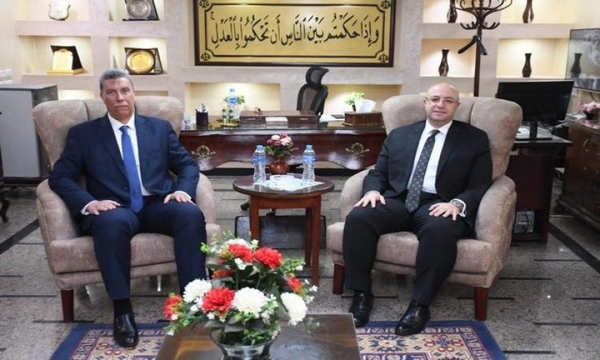 محافظ الفيوم يتباحث مع رئيس المحكمة الابتدائية والمحامي العام لتعزيز التعاون المشترك