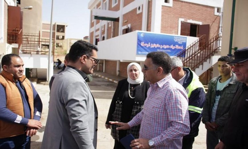 محافظ القليوبية يزور محطة مياه مرصفا في بنها لضمان جودة مياه الشرب