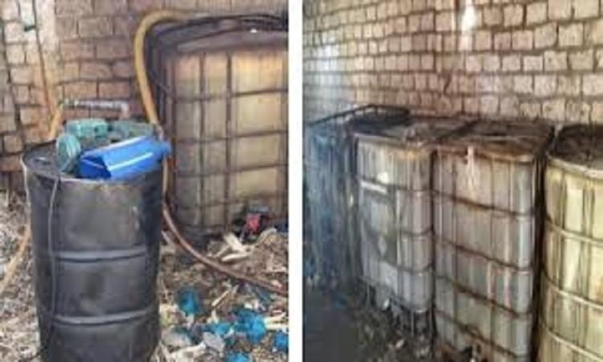 ضبط 4 أطنان سولار في مخزن بأسوان كانت مخصصة للبيع في السوق السوداء