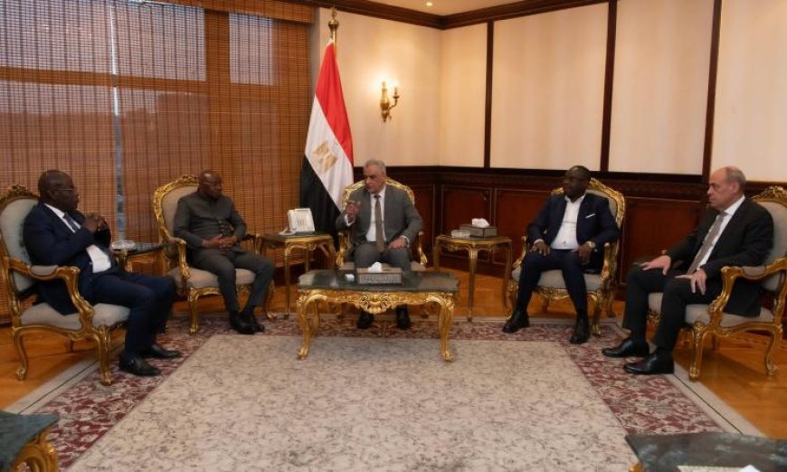 وزير الدولة للإنتاج الحربي يناقش مجالات التعاون مع وفد جمهورية إفريقيا الوسطى