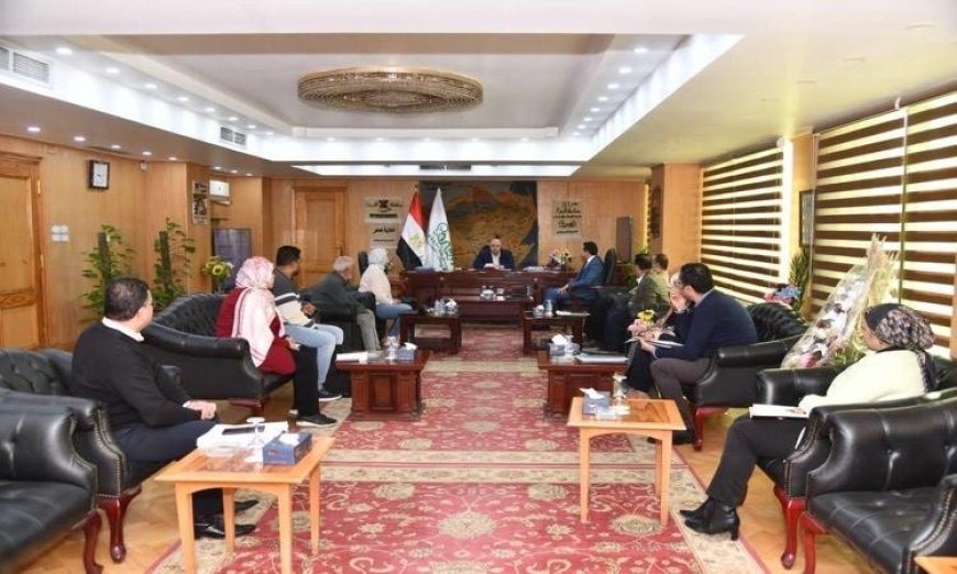 محافظ الفيوم يقوم بمتابعة تفاصيل مشروع مجمع صناعات الزيتون في يوسف الصديق
