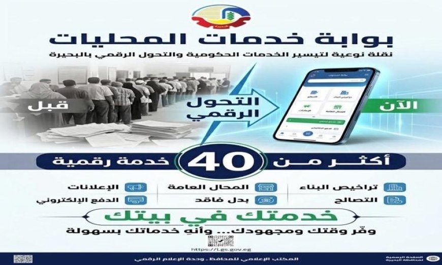 إطلاق خدمات حكومية مبتكرة وتعزيز التحول الرقمي في البحيرة