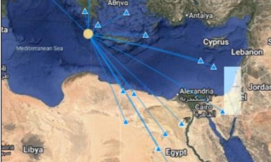 هزة أرضية قوية بقوة 4.8 درجة تضرب شمال غرب مرسى مطروح على بعد 659 كيلو مترا