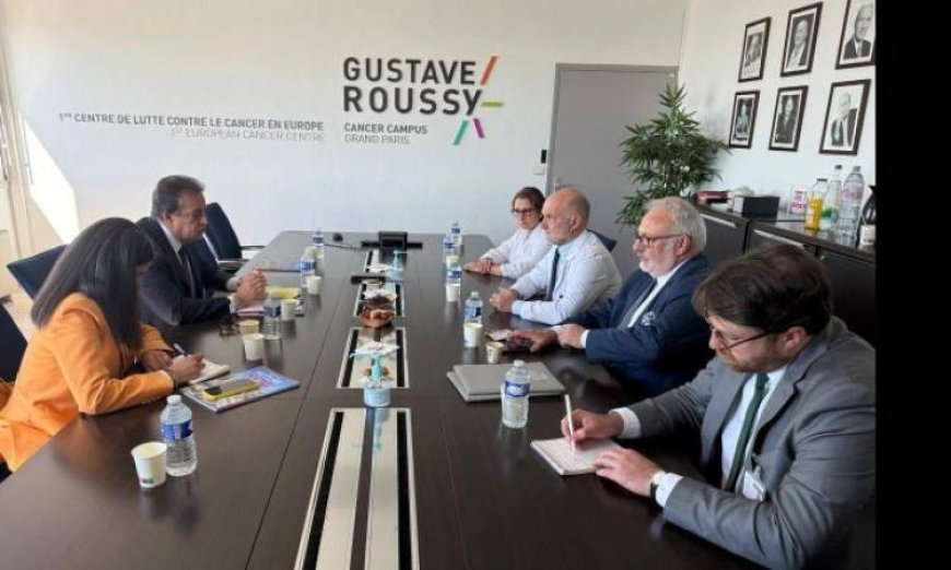 زيارة وزير الصحة لمعهد جوستاف روسي بفرنسا لتعزيز التعاون مع مستشفى دارالسلام في هرمل